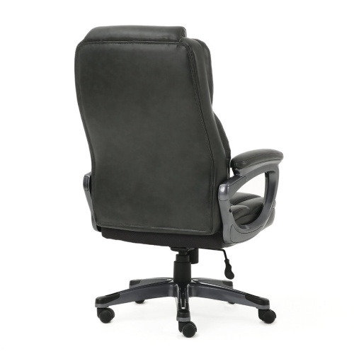Кресло руководителя Brabix Premium Favorite EX-577 кожа, серое 531935 фото 9